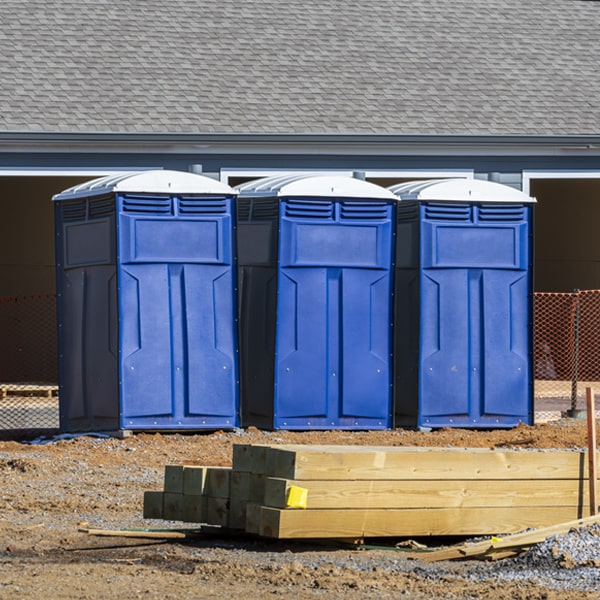 how do you dispose of waste after the portable restrooms have been emptied in Kickapoo Site 1 KS